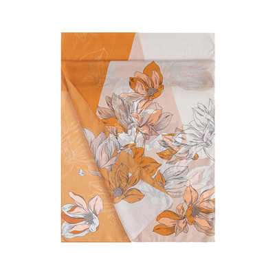 万事利桑蚕丝真丝长巾玉兰赋