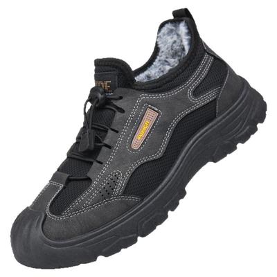 冬季新款棉鞋加绒加厚防水休闲男鞋户外工作鞋中老年防滑雪地靴