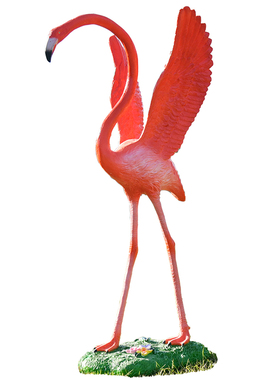 玻璃钢户外火烈鸟雕塑