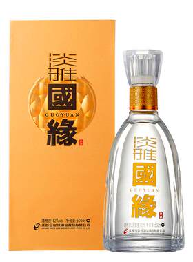 今世缘淡雅国缘 42度浓香型白酒 单瓶500mL 商务过年春节送礼