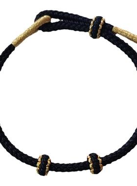 2025年本命年手工编织手绳可串珠红绳八股编手绳转运绳情侣手绳