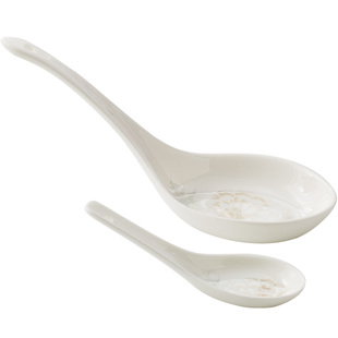 景德镇骨瓷餐具小调羹汤勺陶瓷勺子小勺小汤匙大勺家用大汤勺粥勺