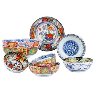 【自营】日本陶瓷大碗家用日式米饭碗大号汤碗8英寸古伊万里钵碗