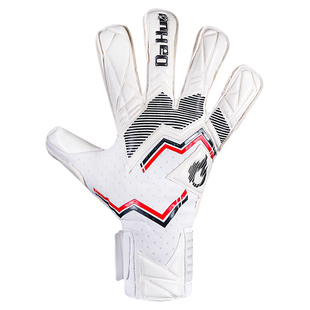 大火足球火套白幽灵职业门将顶配比赛训练粘性不带护指守门员手套