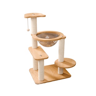 猫爬架猫窝猫树一体太空舱通天柱家用剑麻猫爬架子不占地小型猫架