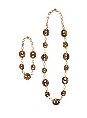 Junsjewelry小众原创设计师款手工天然虎眼石手链项链