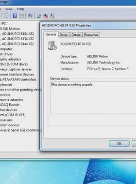 Adlink PCI-8134A 51-12421-0A10 motion controller card tested