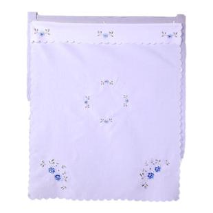 卧室门帘半帘布艺四季白色绣花长门帘厨房油烟隔断半截老式布门帘