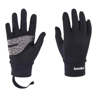 儿童专用防滑运动手套秋冬户外骑行防风保暖绒女童滑轮男足球手套