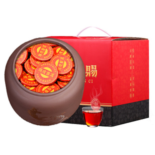 十年以上老班章古树熟普新会柑普陈皮普洱茶熟茶小沱茶饼茶叶礼盒