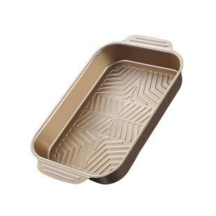 烤盘可明火烤鱼盘长方形家用托盘电磁炉燃气灶通用加厚防粘钛烤盘