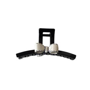 超大号蝴蝶结抓夹小众设计韩系头饰发饰优雅气质小香黑白鲨鱼夹子