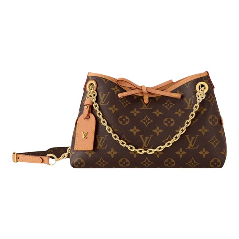 【自营】中古99新LV/路易威登Carryall BB经典老花涂层帆布单肩包