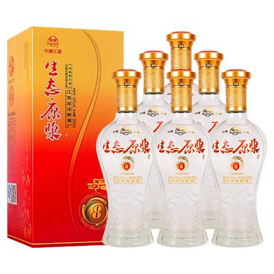 双沟酿酒厂生态原浆42度浓香型500ml*6瓶整箱白酒礼盒装