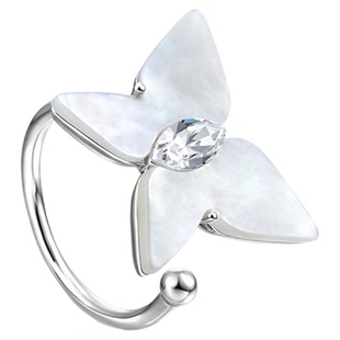 【明星同款】abyb彼岸开口蝴蝶戒指女可调节指环小众设计感女新款