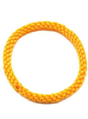 简约百搭金黄色红绳手圈手链弹粗