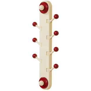 诺室竖式可旋转吸盘挂钩一排免打孔强力承重厨房浴室门后挂衣粘钩