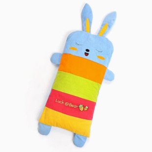 纯棉枕套新生儿童宝宝初生儿婴儿卡通高档砂洗棉枕头套可拆供换洗