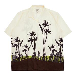 LR MADE 23SS天堂鸟土壤图案 日系复古Aloha夏威夷古巴领短袖衬衫