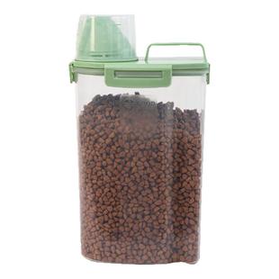 猫粮储存桶狗粮鱼粮密封罐猫咪宠物分装桶家用防虫防潮收纳盒子