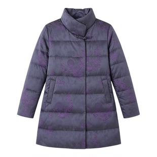 2025年冬季加厚保暖中长款防寒服外套年轻妈妈女装新款鹅绒羽绒服