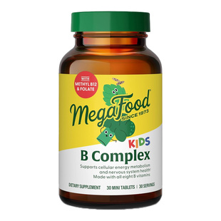 现货 美国MegaFood Kids B complex 复合维生素B族30粒 28.3