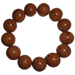 秦岭龙纹桃核胡打磨正圆光珠11-21mm通用文玩手持佛珠手链挂手串