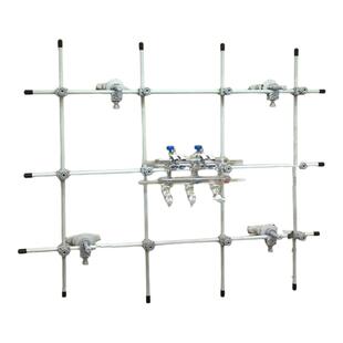 通风橱柜合成架苏州亿恩玻璃纤维棒双排管网架滴定台不锈钢蒸馏架