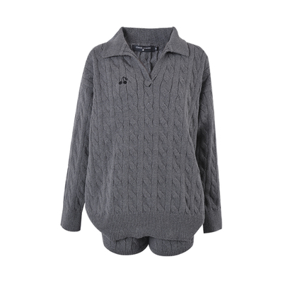 CLOUDSEASON麻花毛衣套装