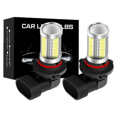 汽车led前雾灯泡9005高亮h11超亮9006橙黄色h8防雾灯日行灯12V