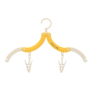 旅行折叠衣架带夹子便携式旅游出差酒店带夹子晾衣服神器防滑无痕