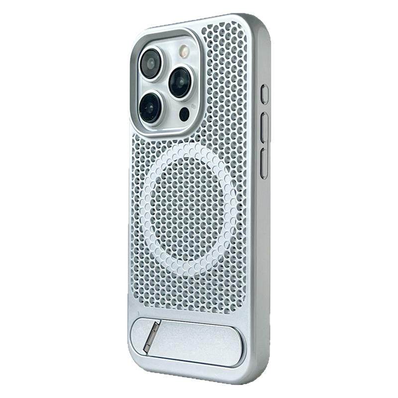 檬夏磁吸支架透气散热磨砂适用iphone16/17手机壳苹果15promax防摔13air14男生无线充电11小众原创夏