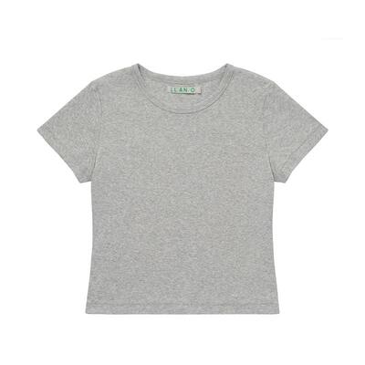 LLANO夏季短袖常规棉女短袖