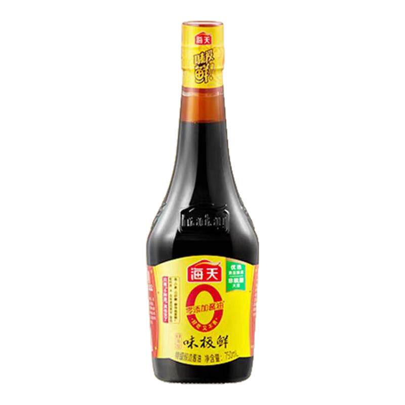 海天0添加味极鲜酱油750ml