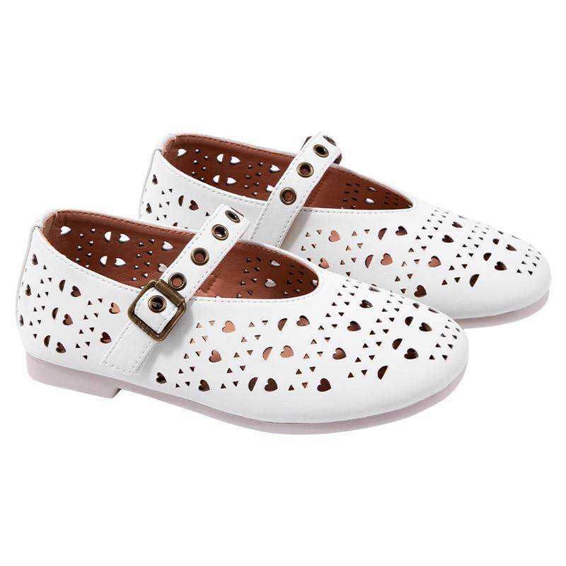 ELLEkids童鞋 女童皮鞋夏季新款镂空透气百搭女孩玛丽珍浅口单鞋