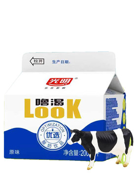 光明噜渴原味白桃慕斯