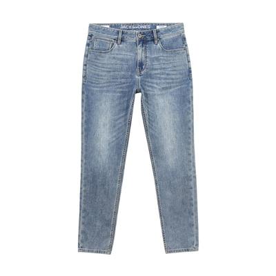 tq区绫致杰克琼斯秋冬舒适九分裤水洗凉爽修身牛仔裤男