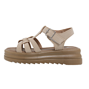 魔术贴凉鞋女款2025新款夏季百搭外穿配裙子凉拖绝美不累脚鞋子爆