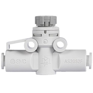 SMC气动调速阀AS1002F-04A管道气管直通节流阀AS2002F 3002-06-08
