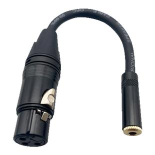 卡侬公转3.5mm孔话筒线 摄像机XLR三芯卡农公转3.5母转换头平衡线