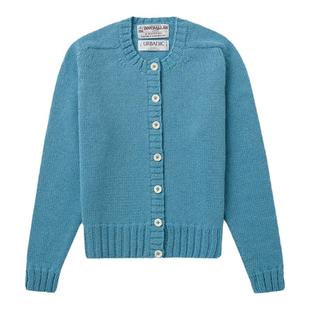 Facade pattern羊毛开衫女春季新款宽松简约保暖长袖针织毛衣