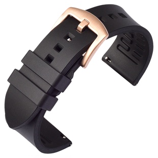 FKM氟橡胶表带男款快拆适用sinn美度精工帝舵19/20/21/22/23/24mm