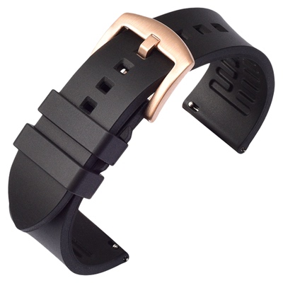 新品FKM氟橡胶表带19/20/22/23mm