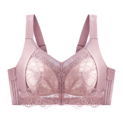 唯一俏无钢圈桑蚕丝大胸显小内衣