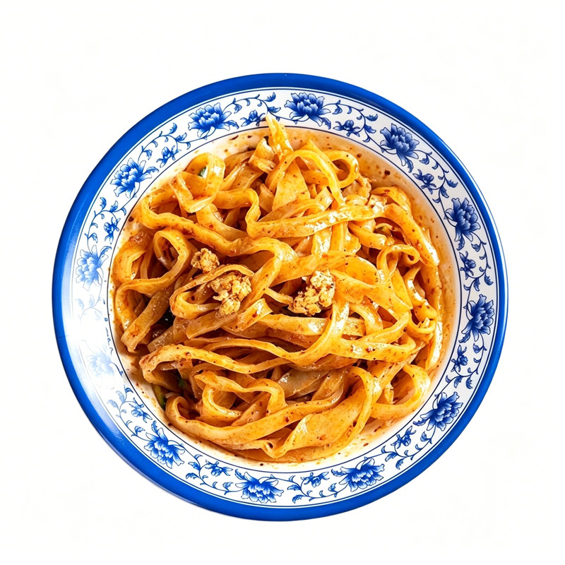 陕西手工擀面皮免煮凉拌速食