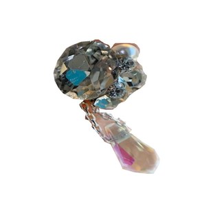 颖颖新品天使之泪美甲饰品捷克钻新年红AB水晶钻堆钻锆石链条吊坠