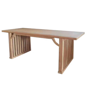 北方老榆木白胚桌子新中式书桌长方办公桌实木写字桌茶台长方画案