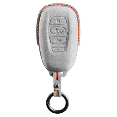 Alcantara斯巴鲁钥匙套森林人傲虎xv力狮brz改装汽车专用钥匙包扣