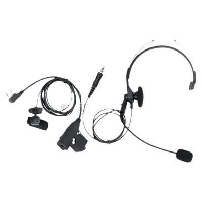 CS对讲机单边头戴式战术耳机K头U94PTT带指控发射按键话务耳麦