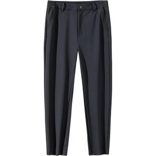 安踏精英系列丨防泼水长裤男士加绒高弹商务通勤西裤子152447507N